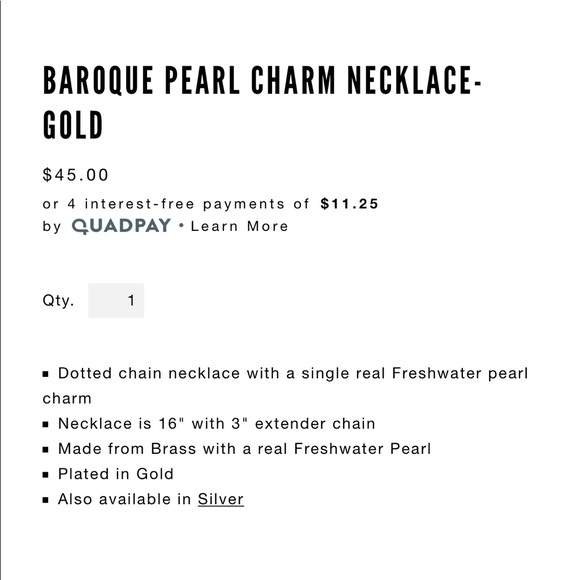 Luv AJ pearl necklace - Picture 2 of 2